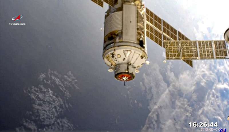 Russia’s Nauka Lab Docking with ISS Briefly Displaces Space Station