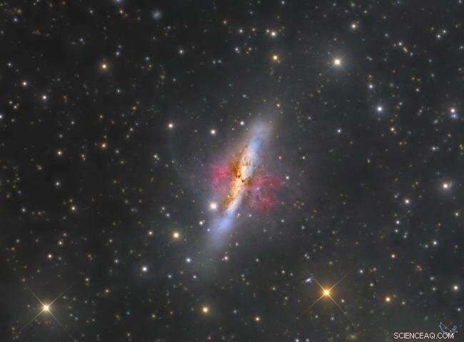 Mapping the Magnetic Field in M82’s Powerful Galactic Outflow