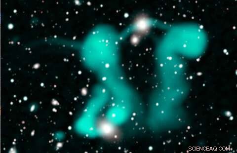 Scientists Unveil ‘Dancing Ghosts’: Unprecedented Electron Clouds Around Distant Galaxies