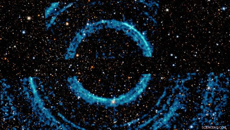 V404 Cygni Reveals Massive Rings Surrounding a Black Hole