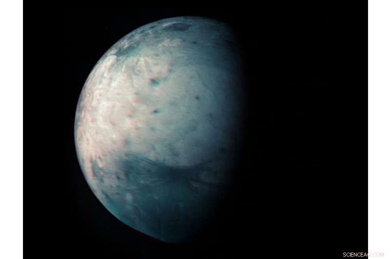 Juno Marks 10 Years with Stunning Infrared Map of Ganymede