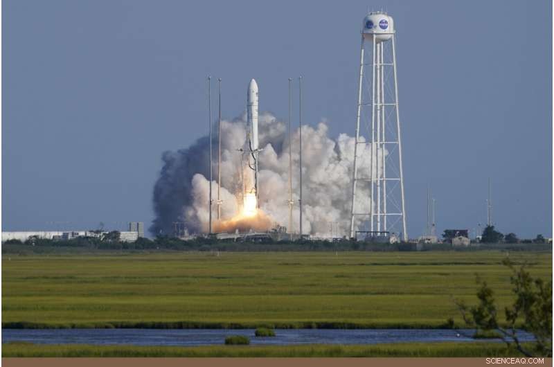 Antares Rocket Delivers Supplies and Pizza to ISS in Latest Space Station Cargo Mission