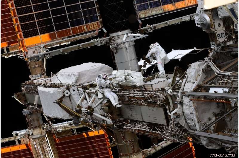 Thomas Pesquet & Aki Hoshide Conduct Spacewalk for ISS Solar Panel Upgrade