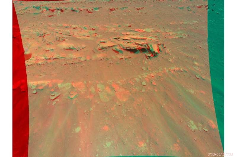 NASA s Ingenuity Helicopter Produces 3D View of Mars  Faillefeu Rock Formation