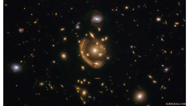 Hubble Captures Molten Einstein Ring Galaxy, Inspiring Fresh Astronomical Research