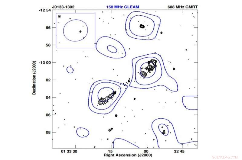 Astronomers Discover Unusual Structure in Giant Radio Galaxy J0133−1302