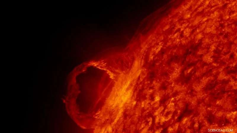 Earth Receives Solar Eruption, Moderate Magnetic Disturbance Recorded