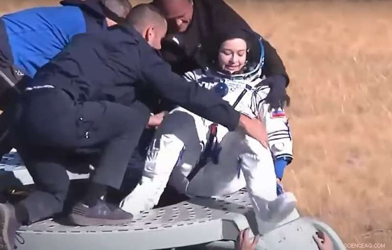 Russian Actors Return to Earth After Completing First Orbital Film Production