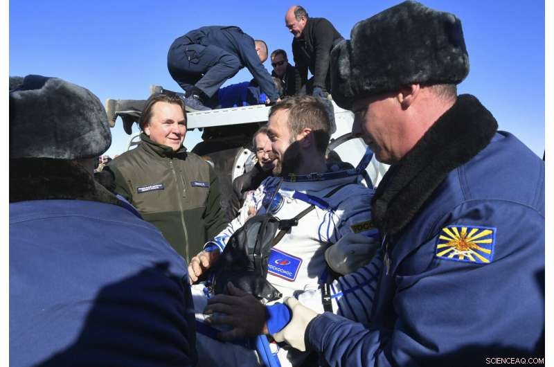 Russians Discuss the World’s First Space Film Following Soyuz MS-18 Landing