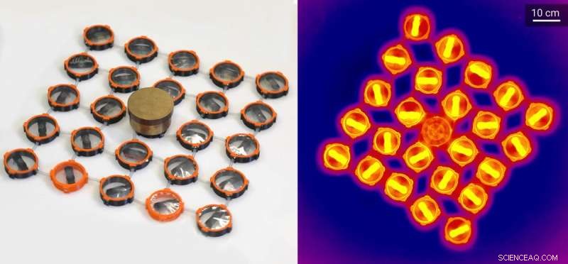 Scientists Unlock Collective Motion in Mini-Robot Elastic Networks