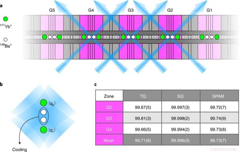 Quantum Computer Simulates Infinite Chaotic Particle Systems
