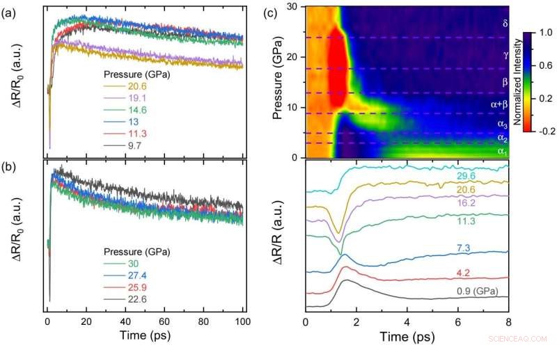 Pressure‑Induced Ultrafast Dynamics in Sb₂Te₃ Revealed by Transient Reflectivity