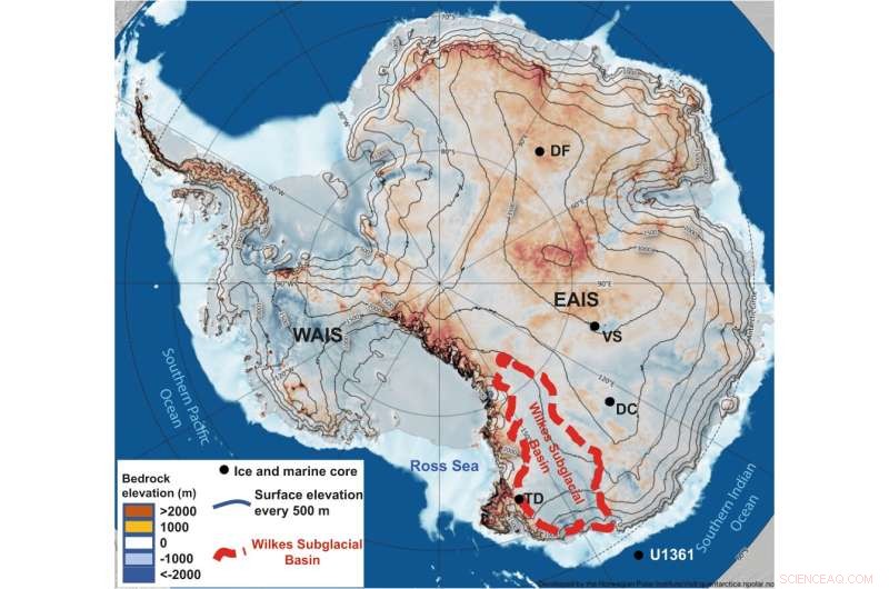 Rising Temperatures Threaten Antarctic Glaciers: Insights from Key Ice Core Sites