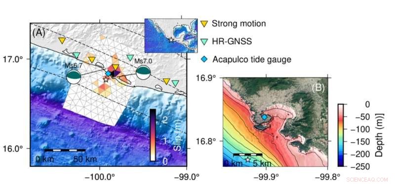 Edge Waves and Continental Shelf Triggered 2021 Acapulco Bay Tsunami: A Detailed Geophysical Analysis
