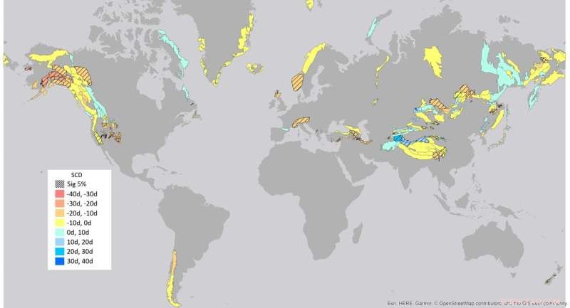 Mountain Snow Cover Shortens by 14 Days on Average Since 1982
