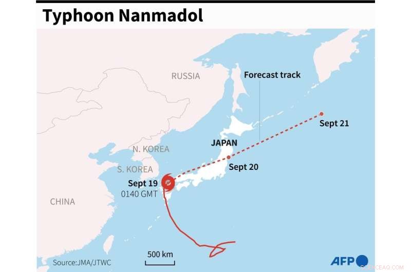 Japan Issues Evacuation Alerts as Typhoon Nanmadol Strikes Southwest