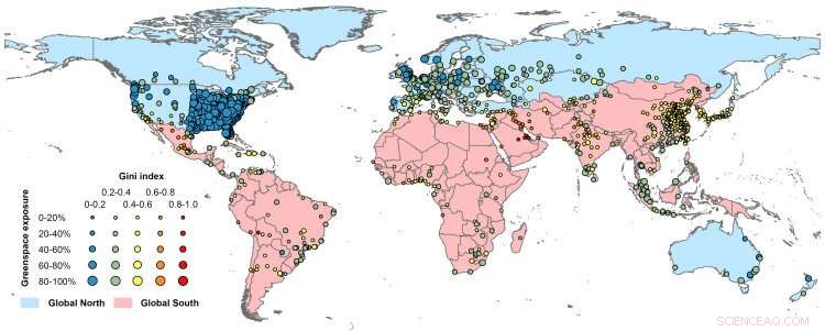 Global Study Reveals Major Greenspace Access Inequalities in 1,028 Cities