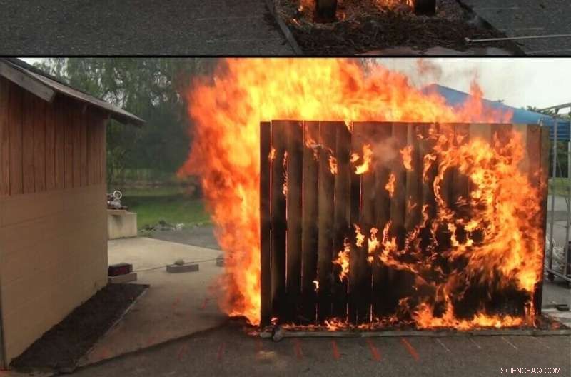 Study Reveals Wildfire Risks of Residential Fences and Mulch Beds