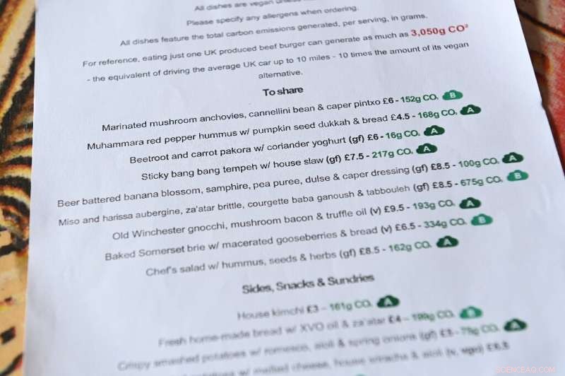 UK Restaurant Pioneers Carbon‑Footprint Transparency on Menu