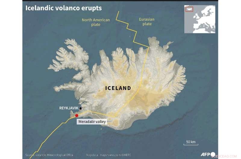 Spectators Flock to Witness Icelandic Volcano Eruption