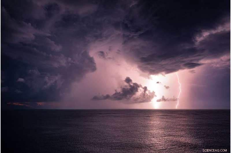 Sea Spray Salt Reduces Lightning Frequency Over Tropical Oceans, New Study Finds