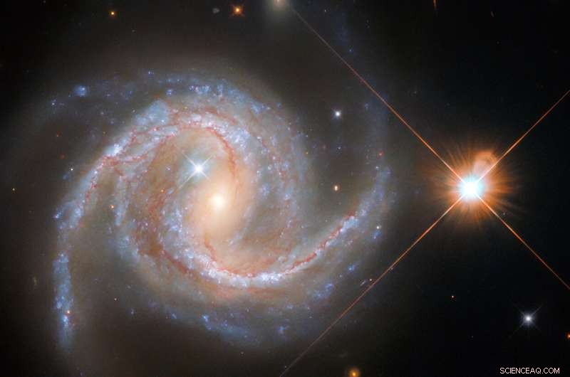Hubble Reveals Majestic Spiral Arms of NGC 5495, a Seyfert Galaxy