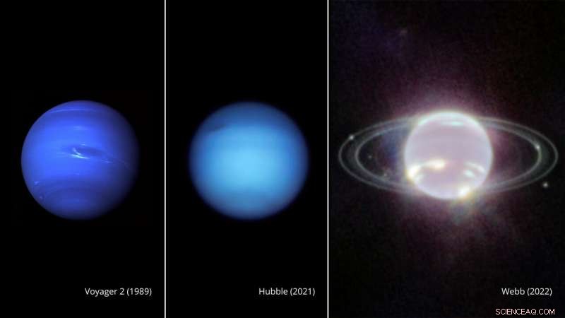 Neptune’s Rings Illuminated in Stunning Images from NASA’s Webb Telescope