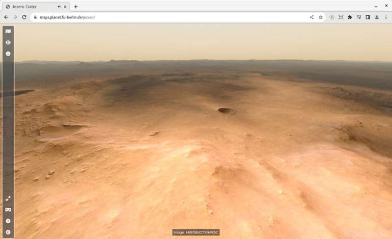 Explore Jezero Crater: Interactive 3D Hiking Map of the Mars 2020 Perseverance Landing Site