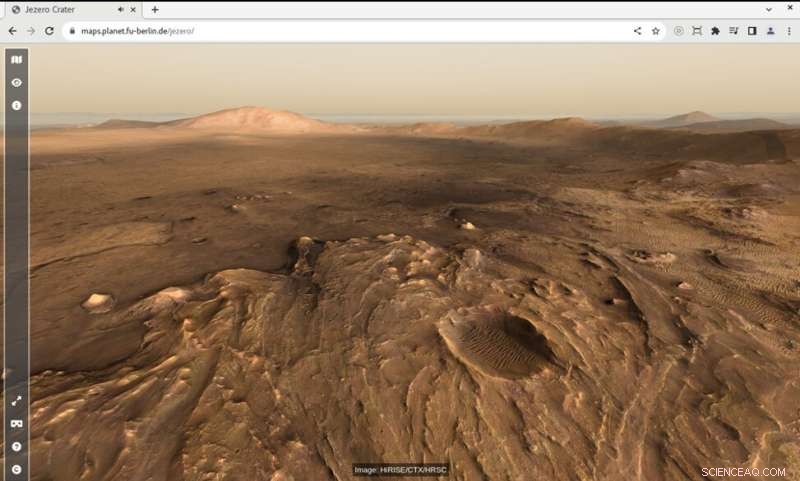 Explore Jezero Crater: Interactive 3D Hiking Map of the Mars 2020 Perseverance Landing Site