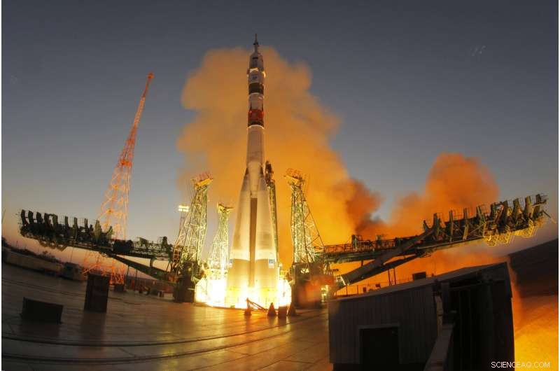 Russian Soyuz Launch Adds Three New Crew Members to the ISS