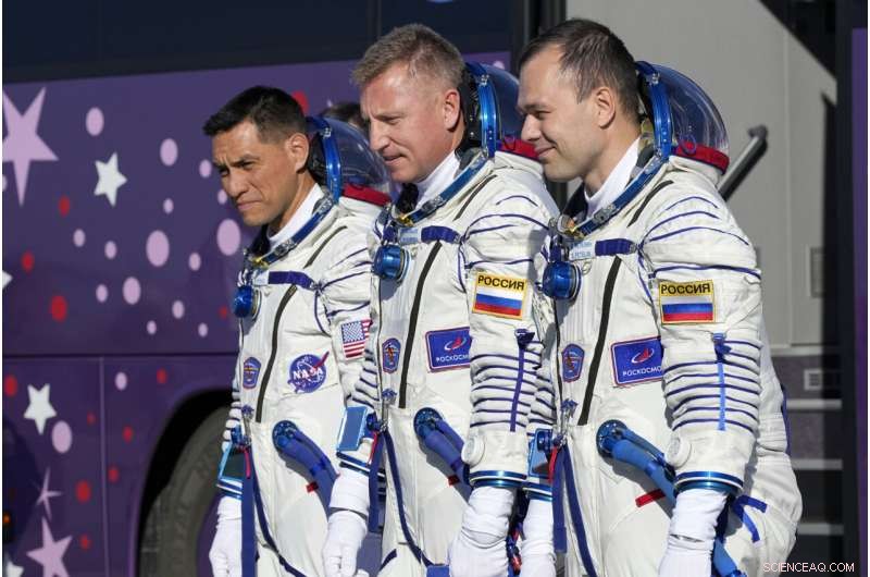Russian Soyuz Launch Adds Three New Crew Members to the ISS