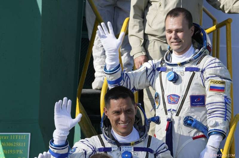 Russian Soyuz Launch Adds Three New Crew Members to the ISS