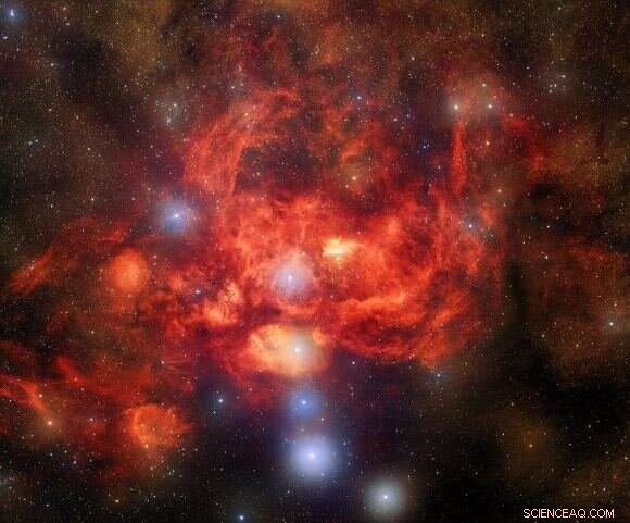 Telescope s Dark Energy Hunt Pauses to Examine the Lobster Nebula