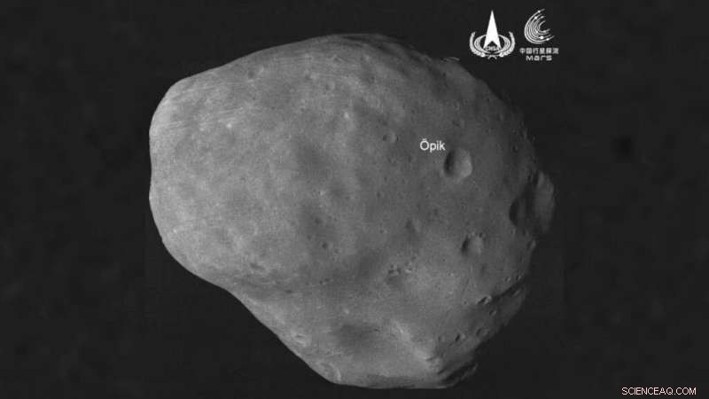 New Images of Phobos Captured by China’s Tianwen‑1 Orbiter