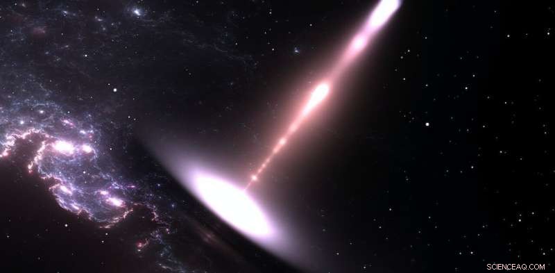 Astronomers uncover one of the universe’s largest black hole jets