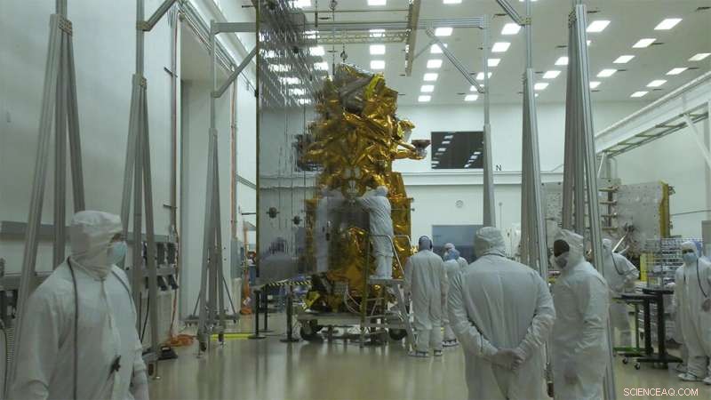 JPSS-2 Satellite s Solar Array Successfully Deployed at Northrop Grumman Facility