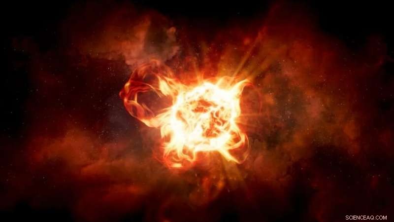 Astronomers Monitor the End of VY Canis Majoris, a Dying Red Supergiant