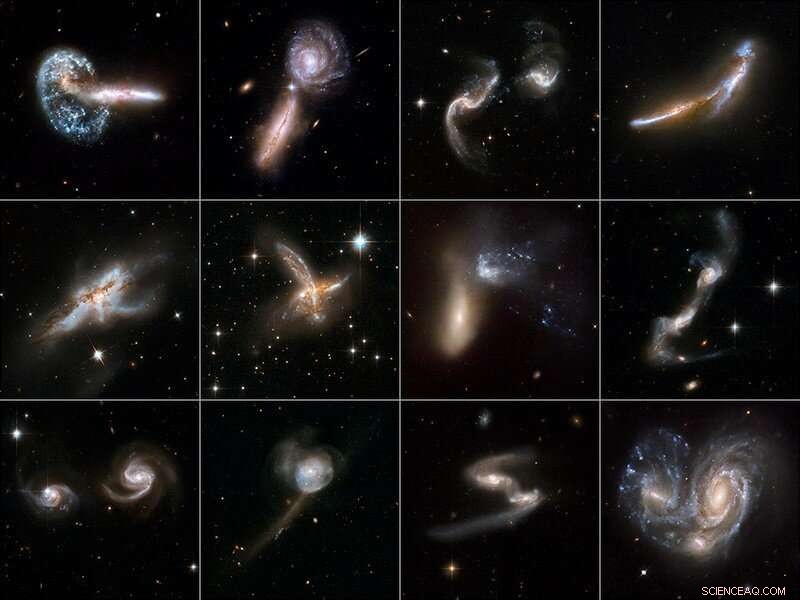 New Study Reveals Galaxies Formed by Mergers Over 10 Billion Years
