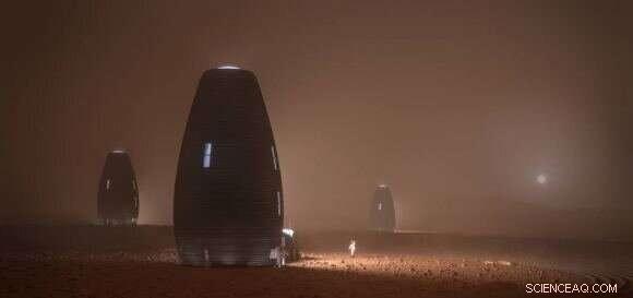 Optimal Radiation Shielding Solutions for Mars Surface Missions