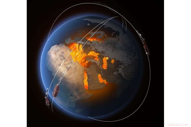 Swarm Satellites Detect 7‑Year Magnetic Waves Sweeping Earth s Outer Core