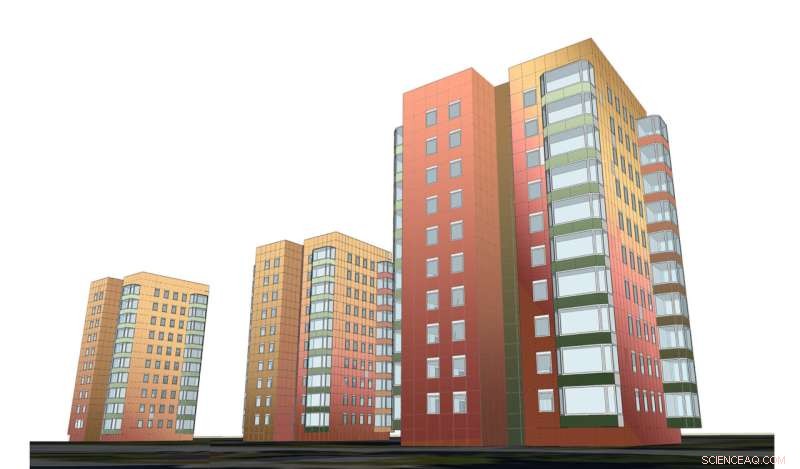 Pixelated Solar Panels: Beautifying Building Facades