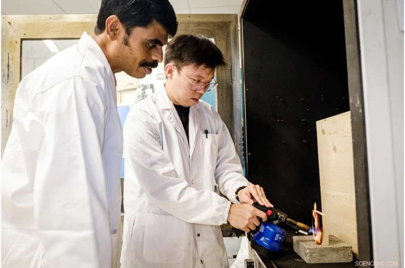 NTU Scientists Develop Invisible Fire-Resistant Coating for Wood