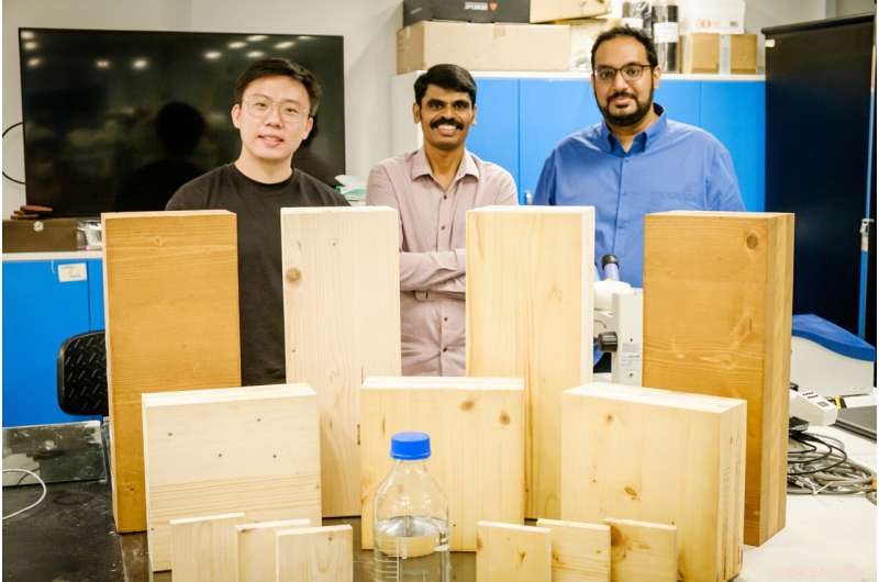 NTU Scientists Develop Invisible Fire-Resistant Coating for Wood