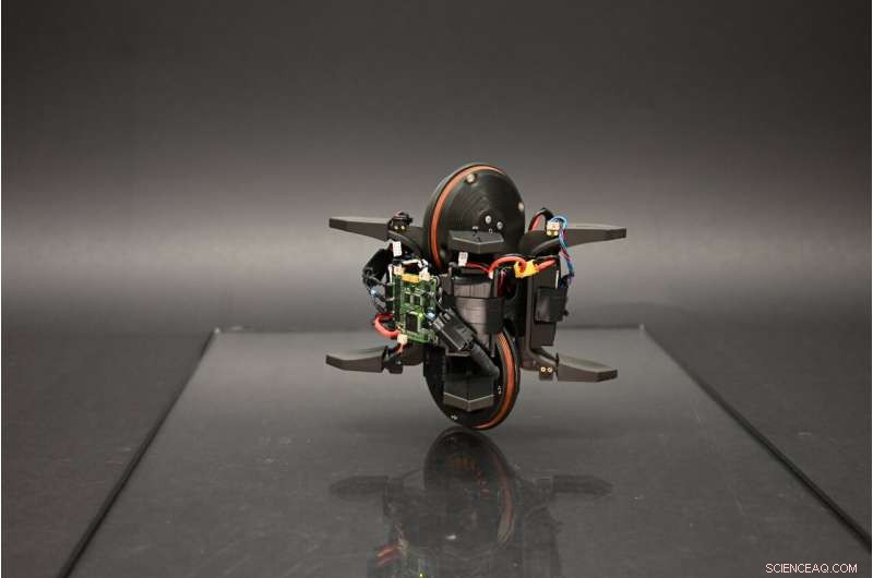 Wheelbot: Symmetric Unicycle with Autonomous Jumping Reaction Wheels