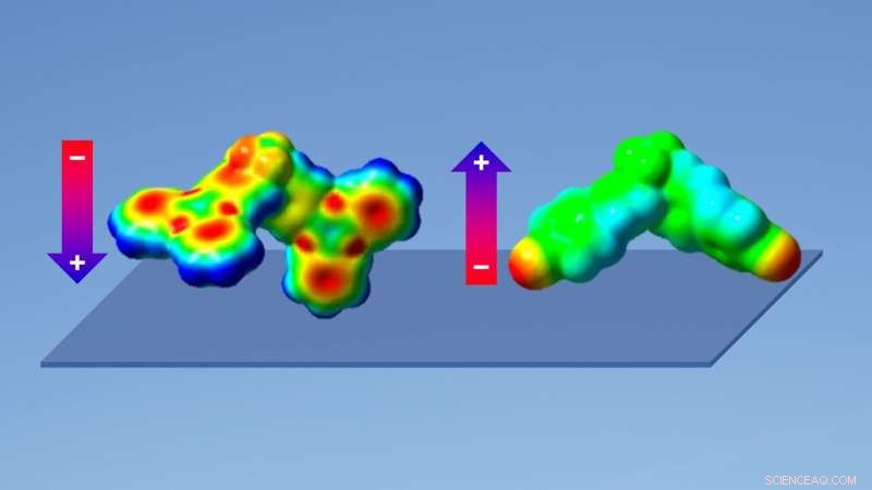 Engineered Small Molecules Generate Massive Surface Potentials