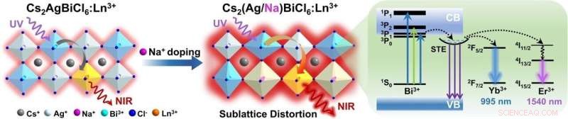 Lead‑Free Halide Double Perovskites: Efficient Near‑Infrared Luminescence via Lanthanide Doping