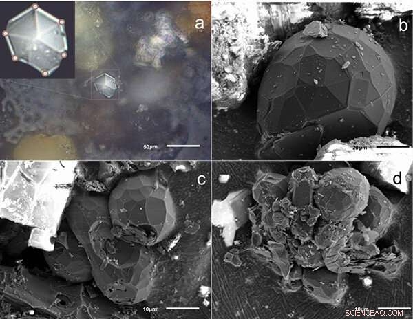 Rare Graphite-like Carbon Microcrystals Found in Meteorite Dust