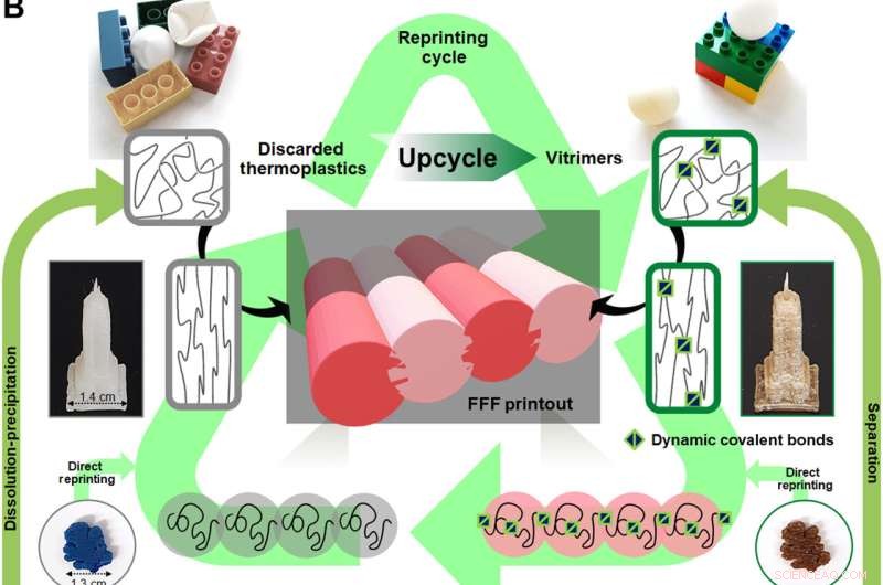 Revolutionizing Plastic Recycling with Dynamic Cross-Linking: Creating Reprintable Vitrimers for 3D Printing