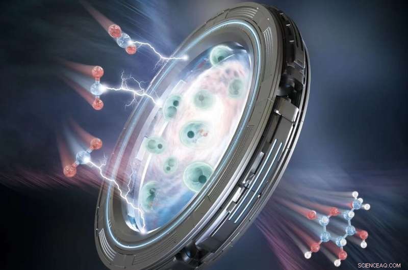 Hybrid Electro‑Biosystem Upcycles CO₂ into Energy‑Rich Long‑Chain Compounds