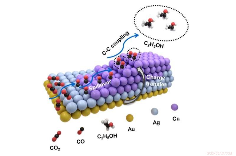 Tri-Metal Copper-Silver-Gold Nanostructure Boosts CO₂ Conversion for Carbon Capture